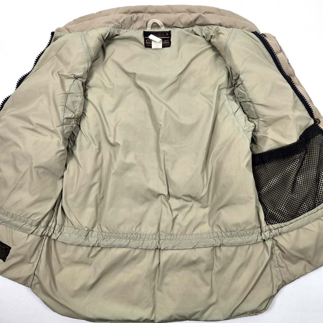 エディバウアーダウンベスト黒タグキルティングYKKジッパー 80'sヴィンテージ