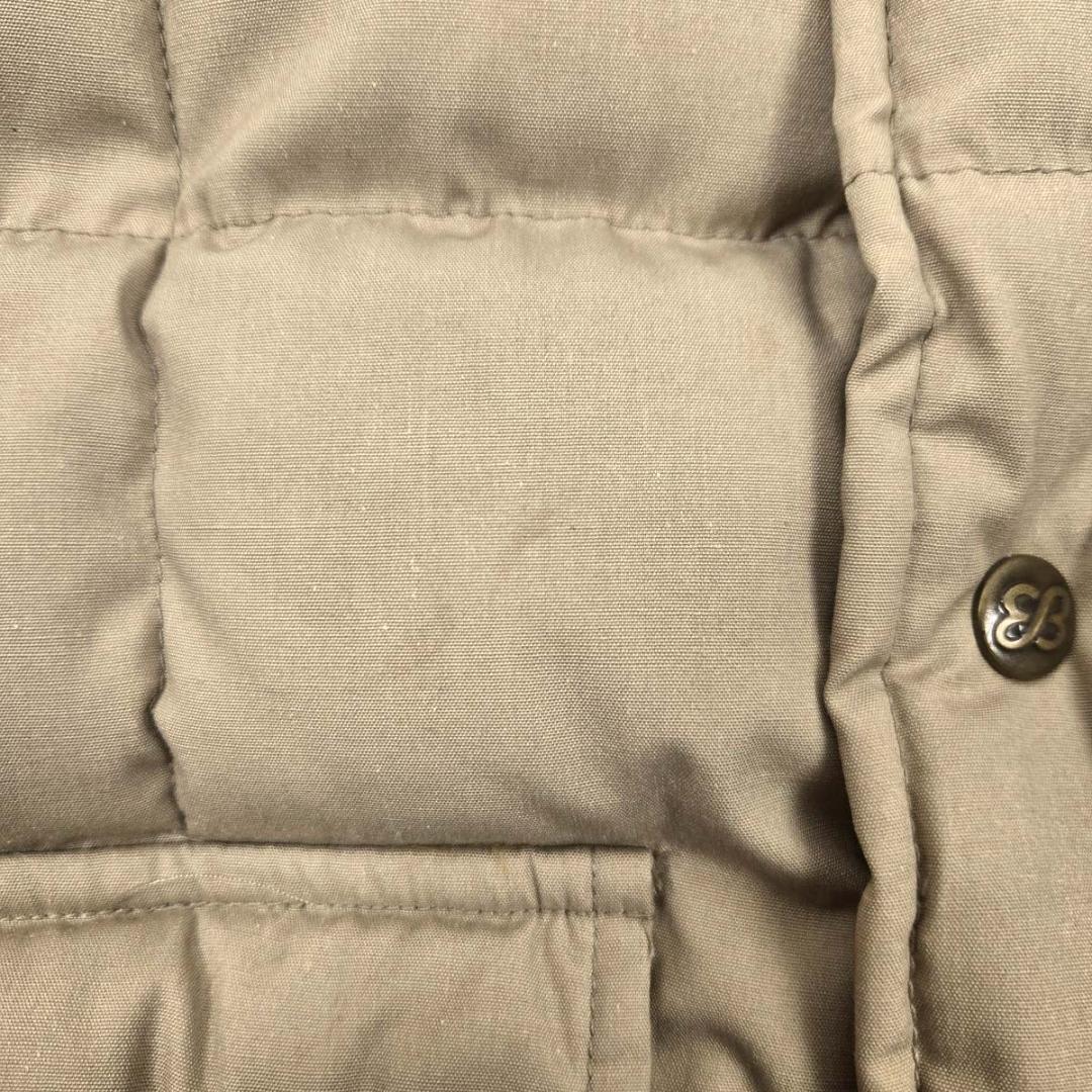 エディバウアーダウンベスト黒タグキルティングYKKジッパー 80'sヴィンテージ