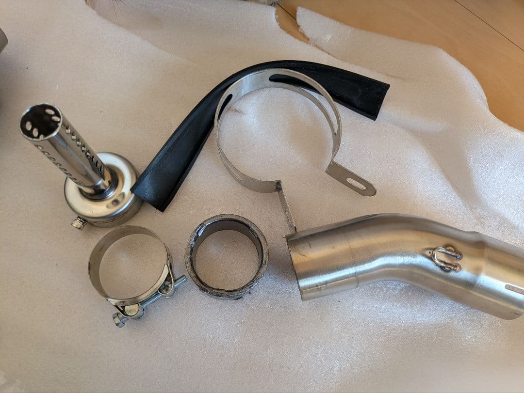 カワサキ ZX 4R LCI PARTS ショートチタン スリップオン マフラー