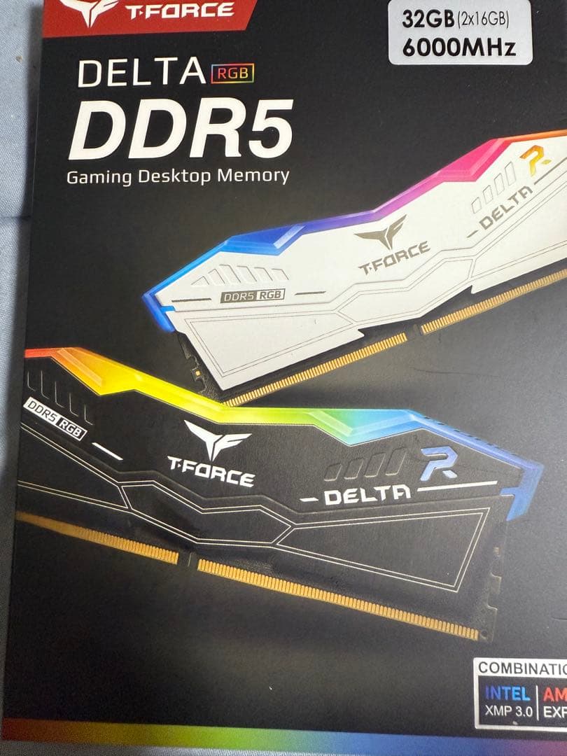 メモリー T-FORCE DELTA DDR5 32GB(16GBx2)6000MHz