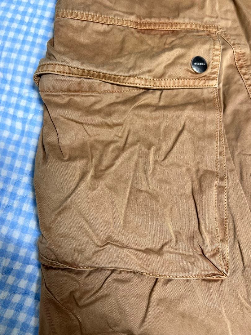 DIESEL ブラウンカーゴパンツ Dリング付き