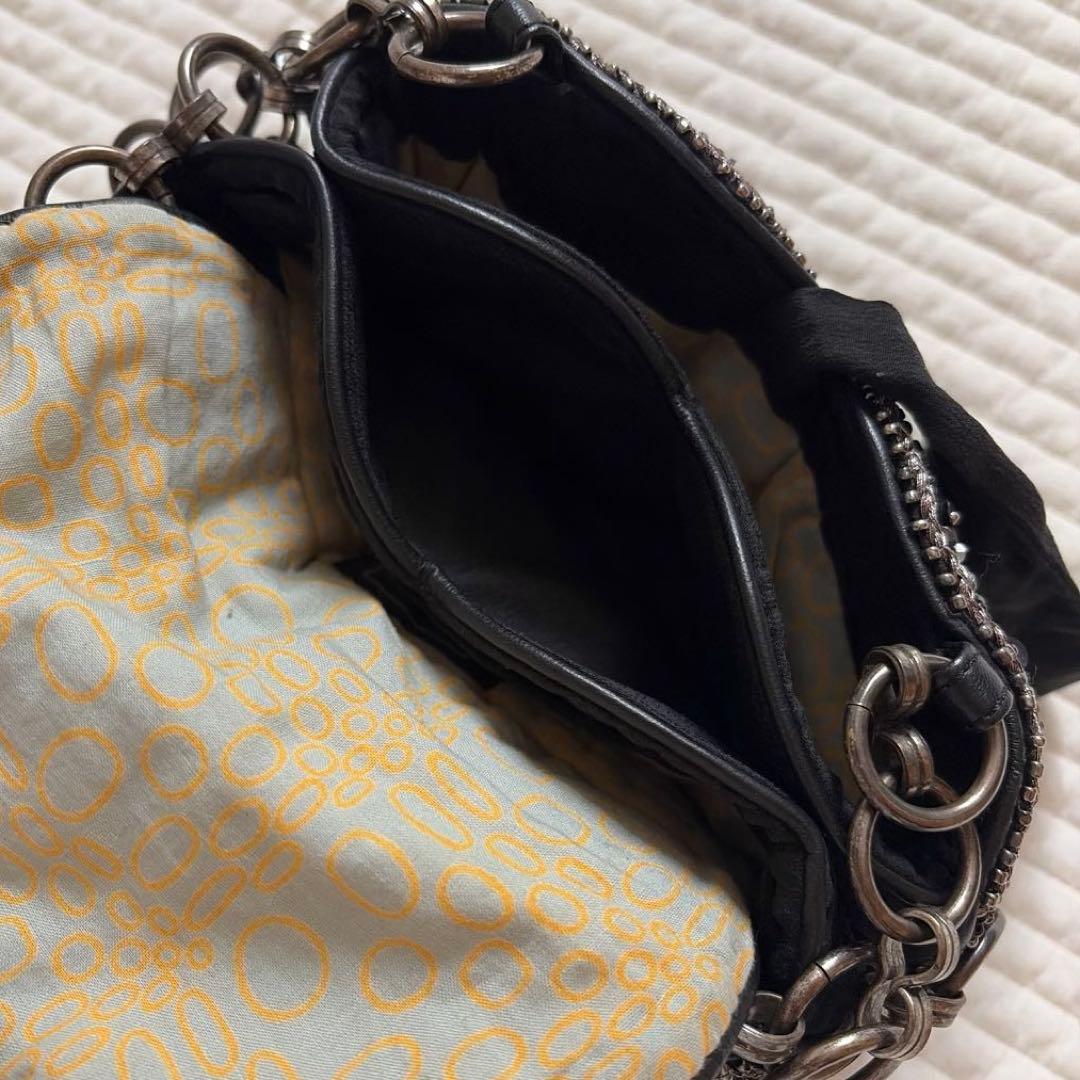 JAMIN PUECH ビーズ装飾 ミニバッグ　黒