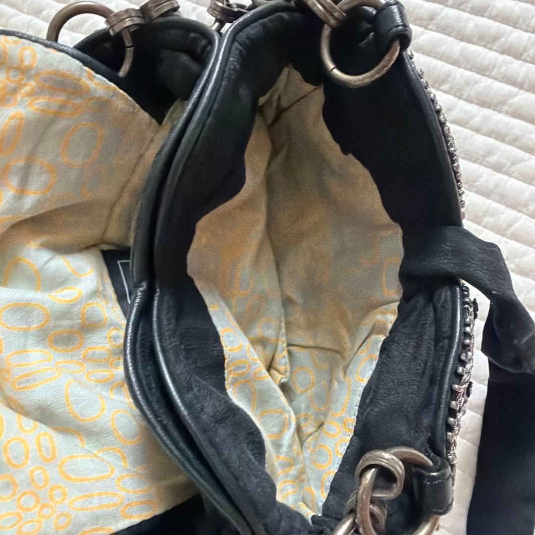 JAMIN PUECH ビーズ装飾 ミニバッグ　黒