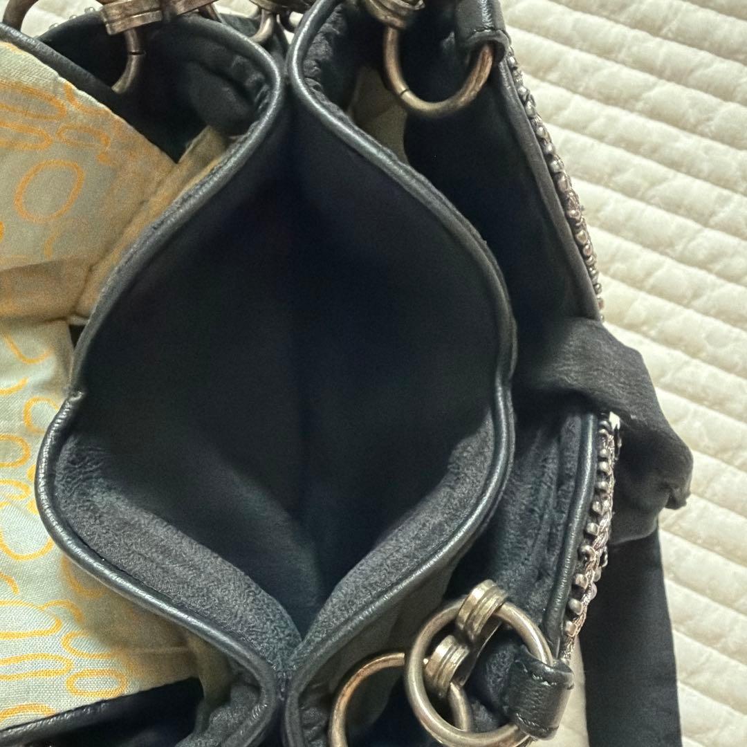 JAMIN PUECH ビーズ装飾 ミニバッグ　黒