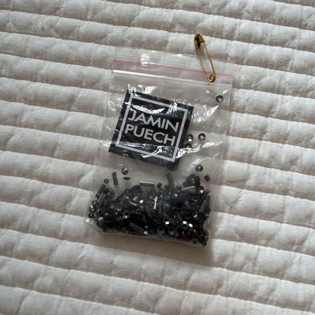 JAMIN PUECH ビーズ装飾 ミニバッグ　黒
