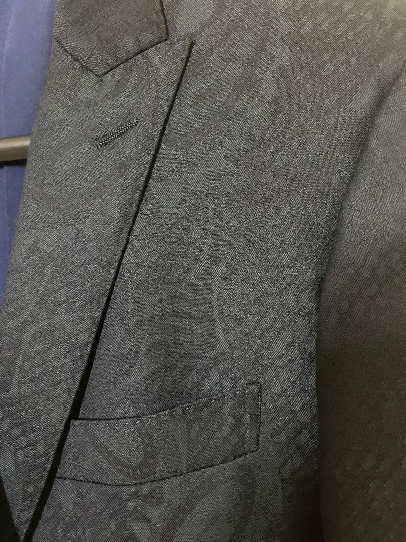 ETRO 2点セット ジャケット+ベスト ペイズリー 50 裏地シルクイタリア製