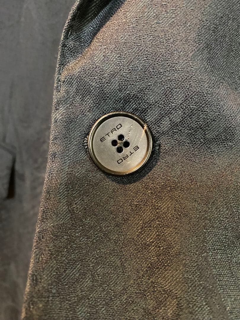 ETRO 2点セット ジャケット+ベスト ペイズリー 50 裏地シルクイタリア製