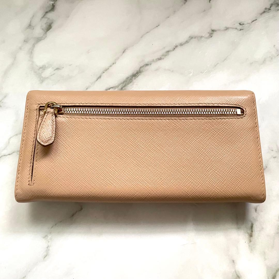 PRADA プラダ サフィアーノ　リボン　フィオッコ　長財布　0113-③