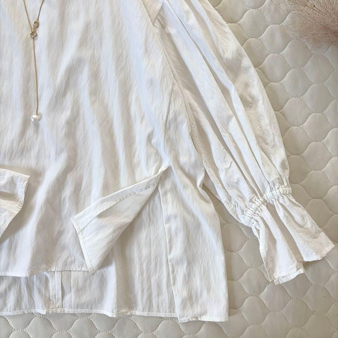 【美品】BEARDSLEY✴︎LIVETART ギャザーカフスシャツ　ホワイト