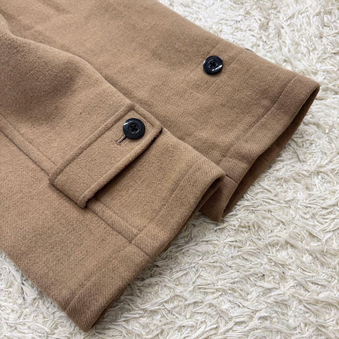 バーバリーブラックレーベル　ダッフルコート　ノバチェック　ウール　Lサイズ