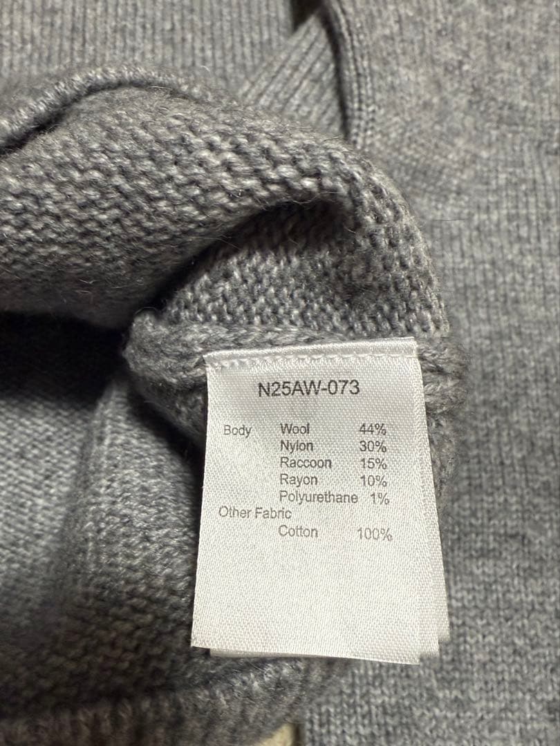 nknit★denim collar raccoon KNIT★ニット★デニム