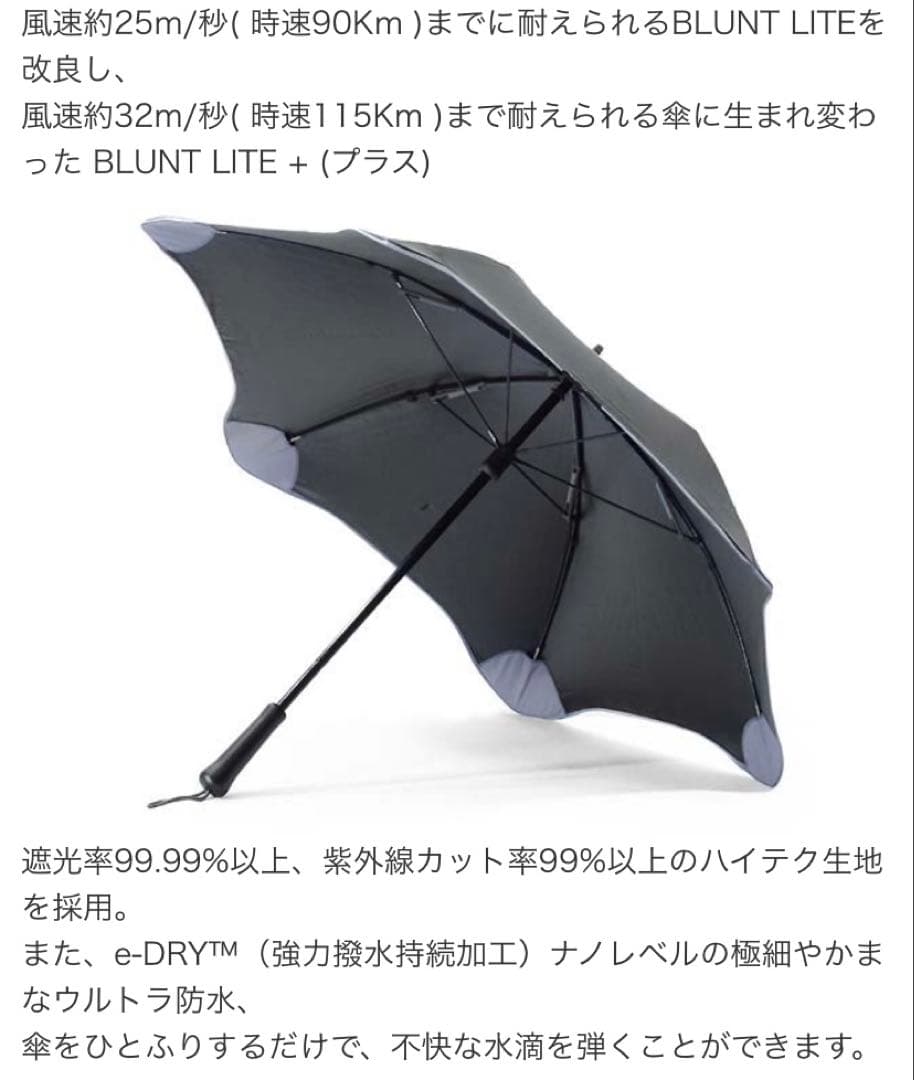 BLUNT LITE ＋　UV99％以上カット