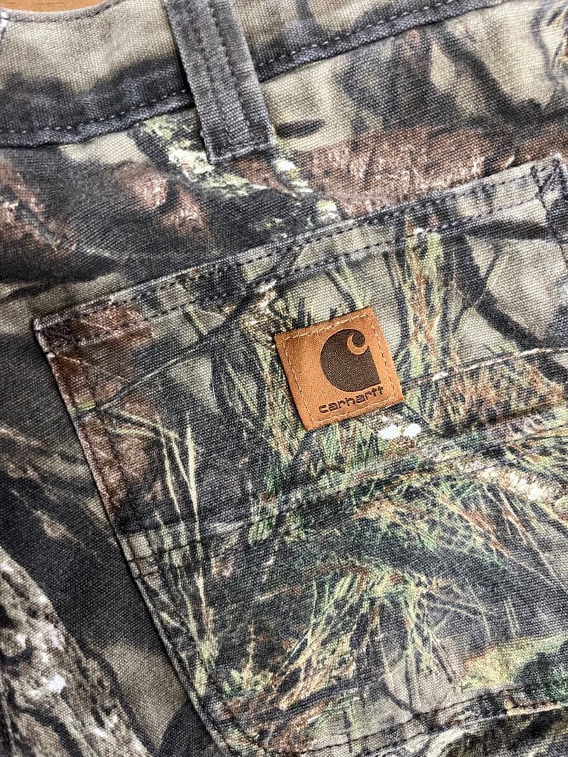【極美品】　神サイズ　32×30 carhartt リアルツリー　カモフラ　希少