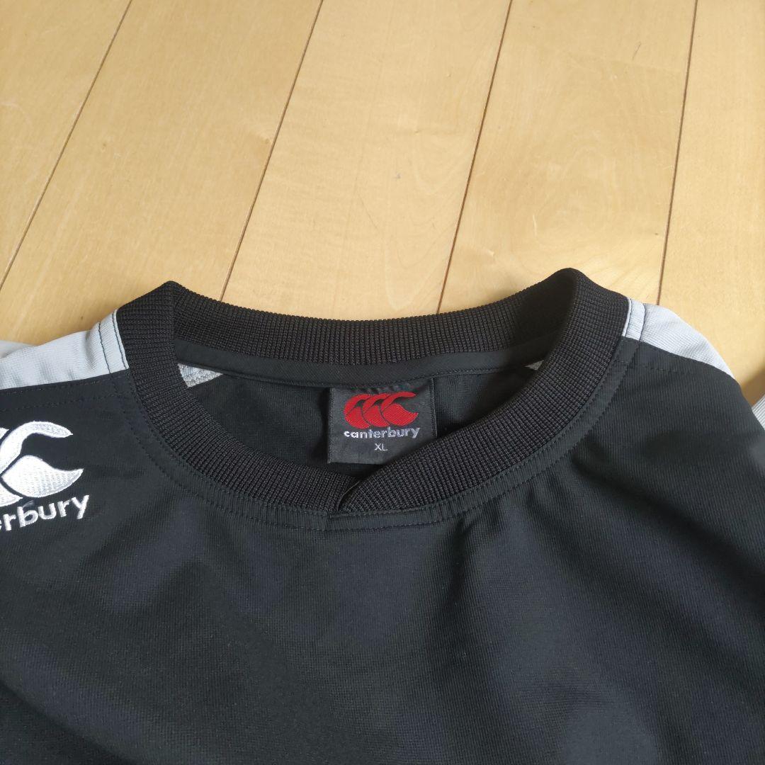 Canterbury ウォームアップウェアブラック/グレーピステ上下セットアップ