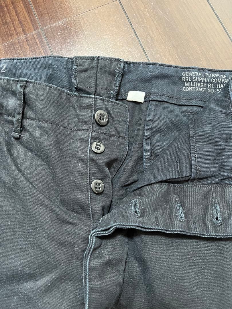 RRLガーメントダイ オフィサーズ トラウザー
