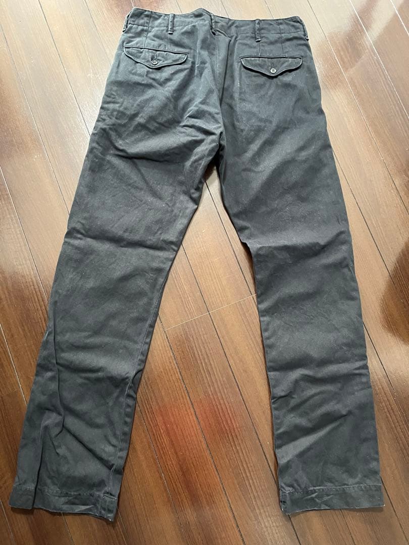 RRLガーメントダイ オフィサーズ トラウザー