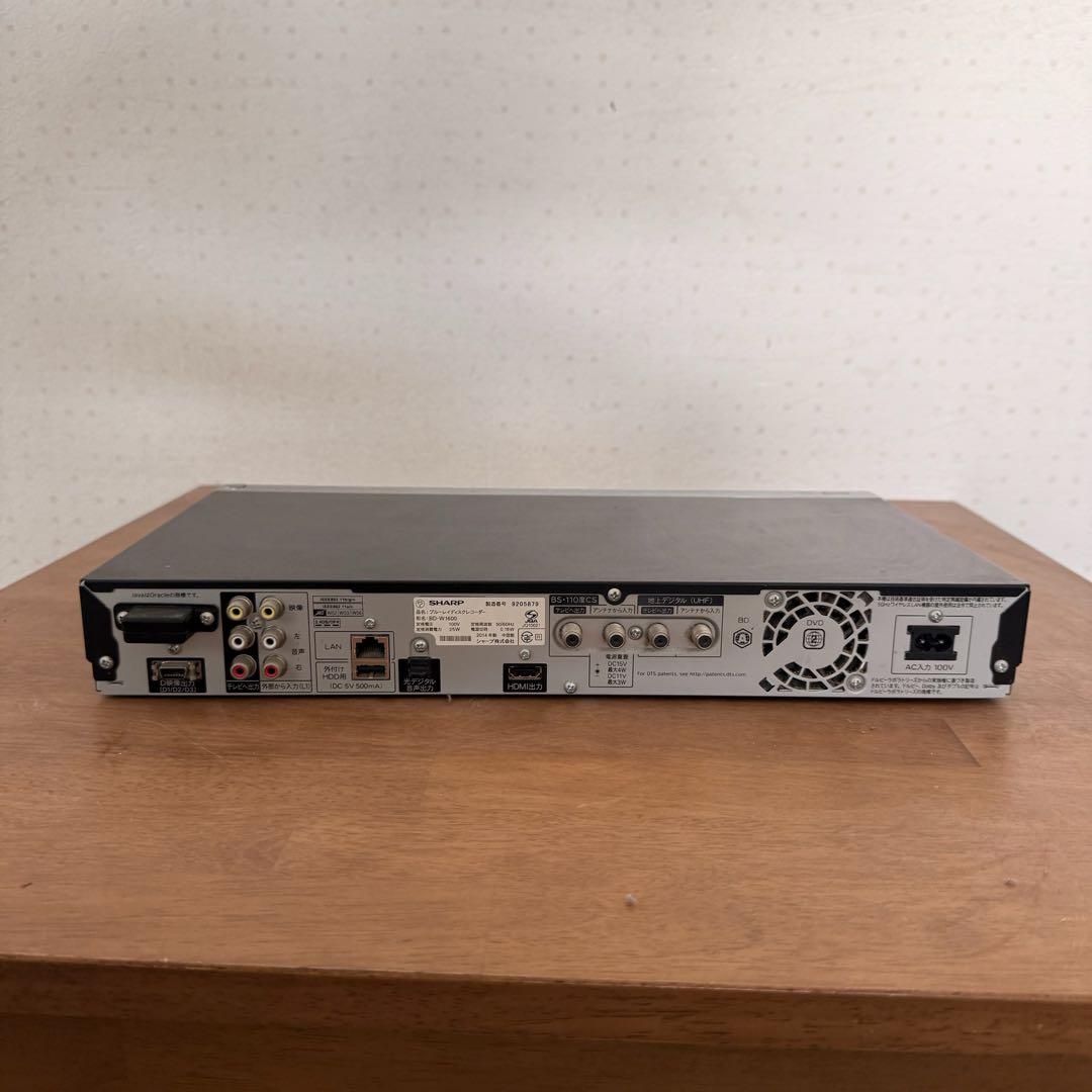 ● 良品 SHARP シャープ ブルーレイレコーダー 1TB BD-W1600