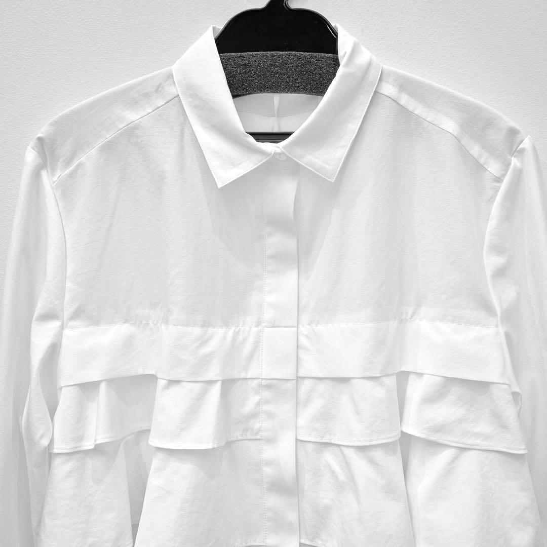 【新品・未使用】MARILYNMOON レイヤードラッフルブラウス