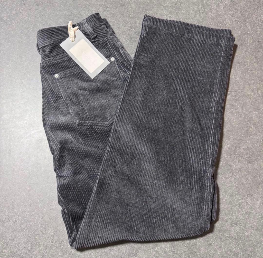 な*様 TODAYFUL ストレートコーデュロイパンツ チャコールグレー