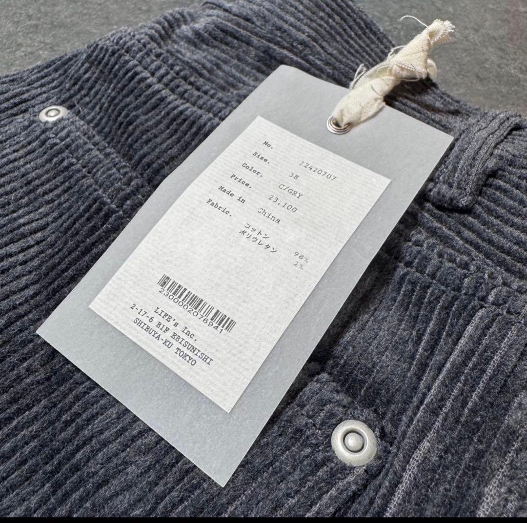 な*様 TODAYFUL ストレートコーデュロイパンツ チャコールグレー