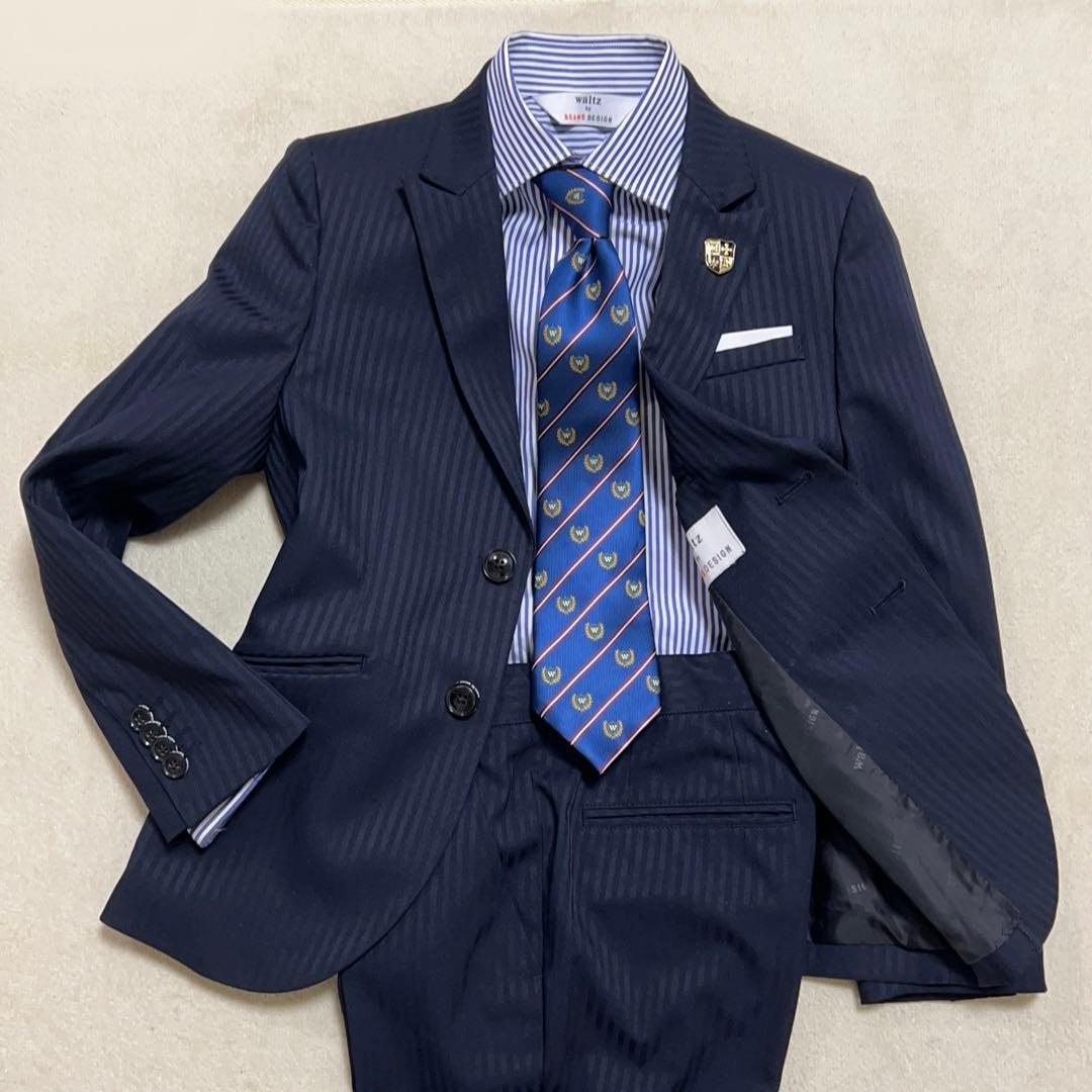 美品　ワルツバイビームスデザイン 男の子 スーツセット ネイビー　140cm