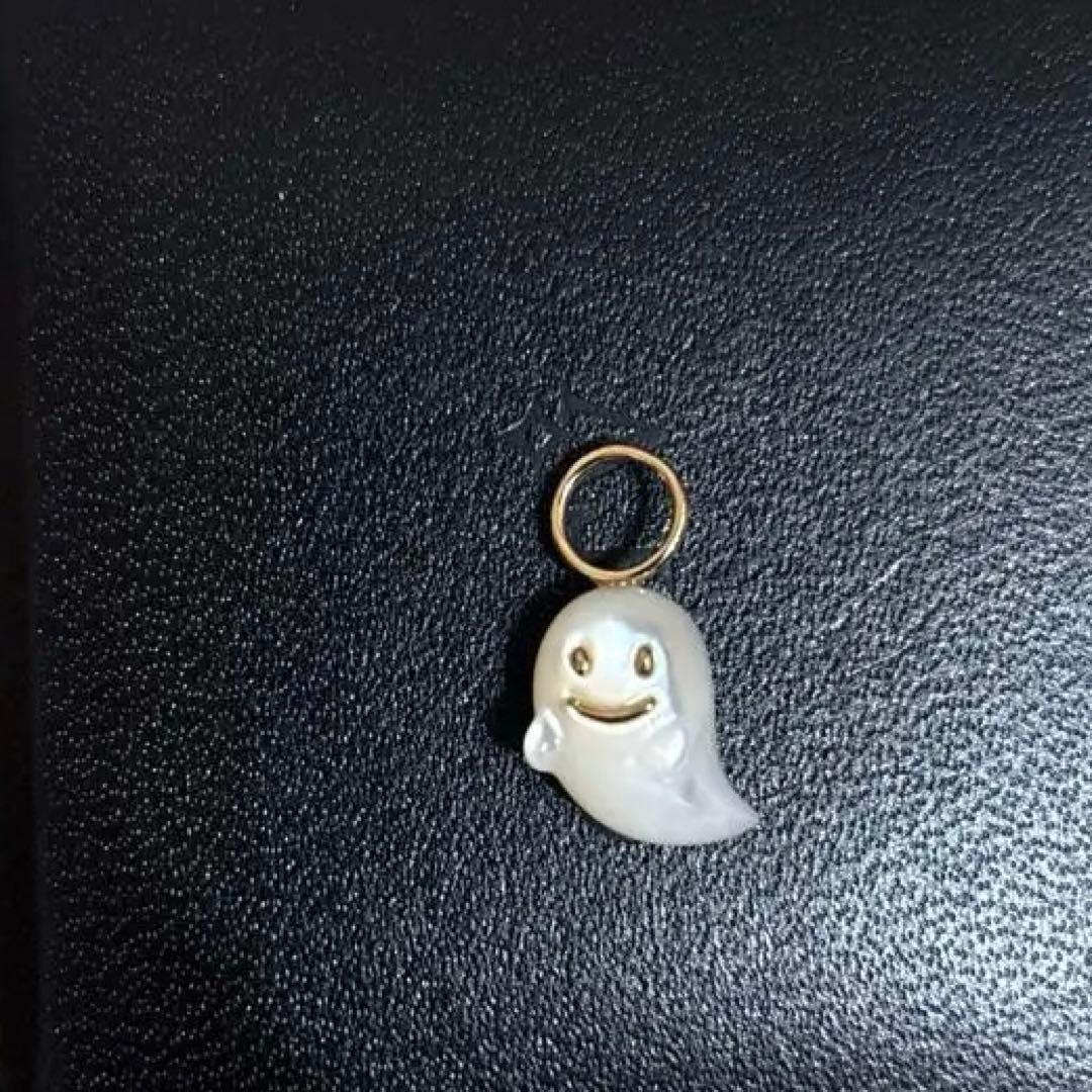 GSTV K18YG 白蝶貝 Gem Ghostシングルチャーム