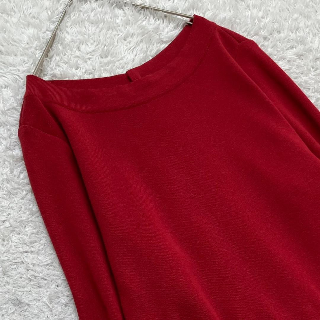 美品✨ローズティアラ ニットワンピース ロング丈 花柄 大きいサイズ 46 4L