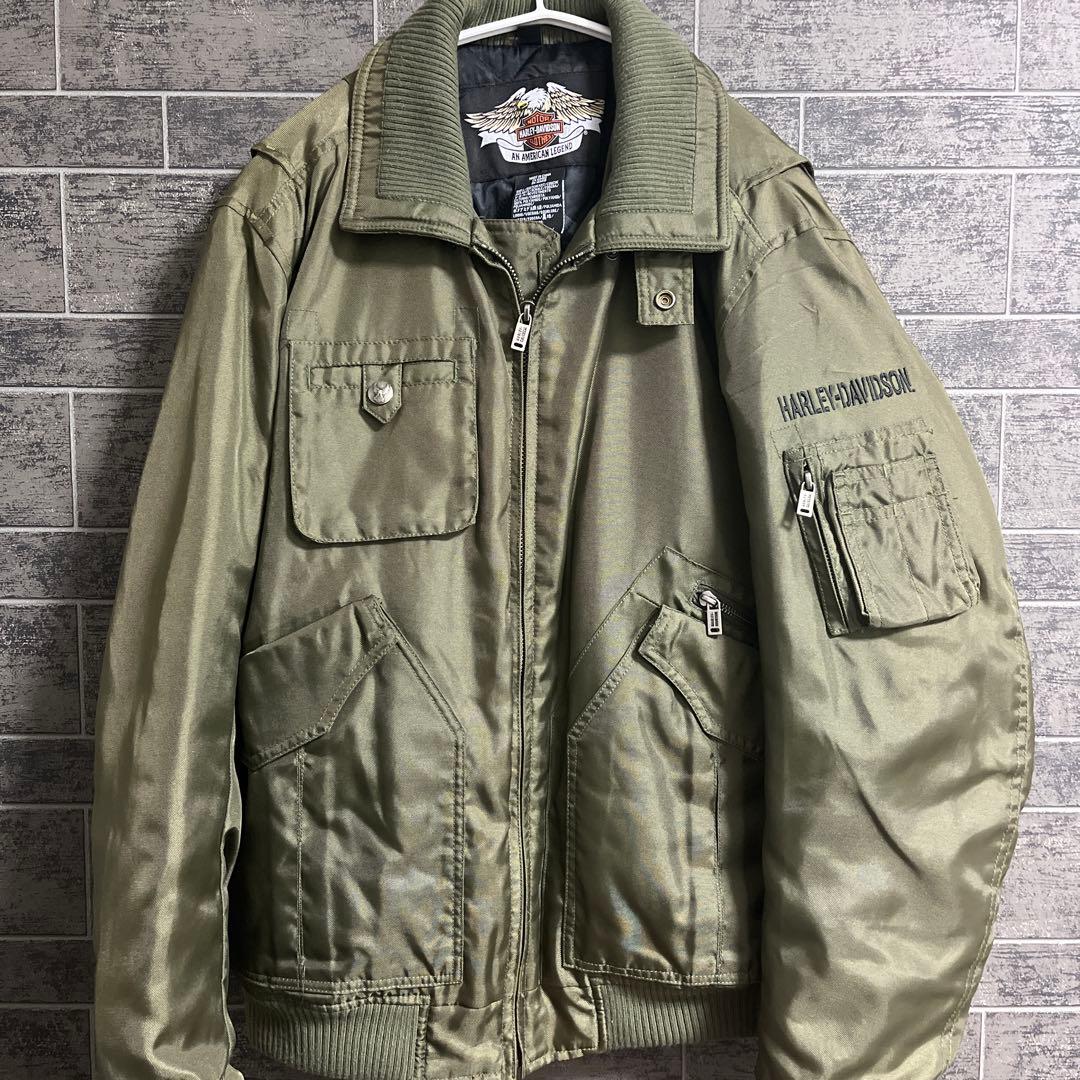 HARLEY-DAVIDSON オリーブ フライトジャケット