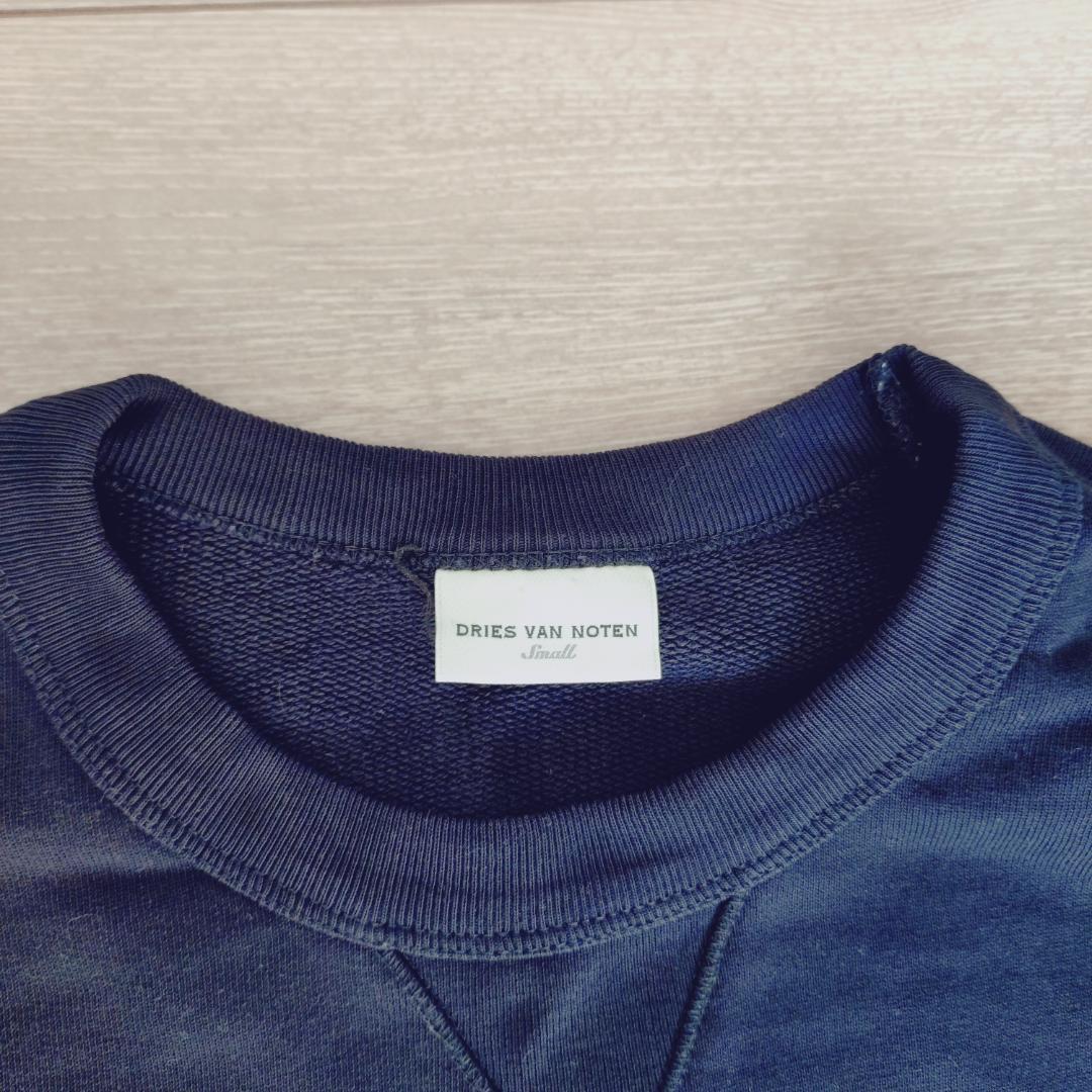 DRIES VAN NOTEN　ネイビー　レオパードファースウェット ヒョウ柄