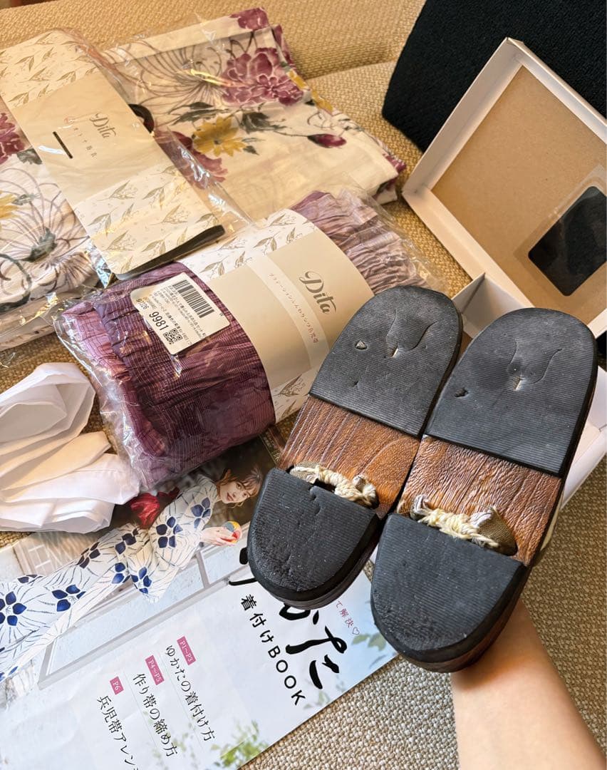 Dita 京藤色の菊重ね　浴衣