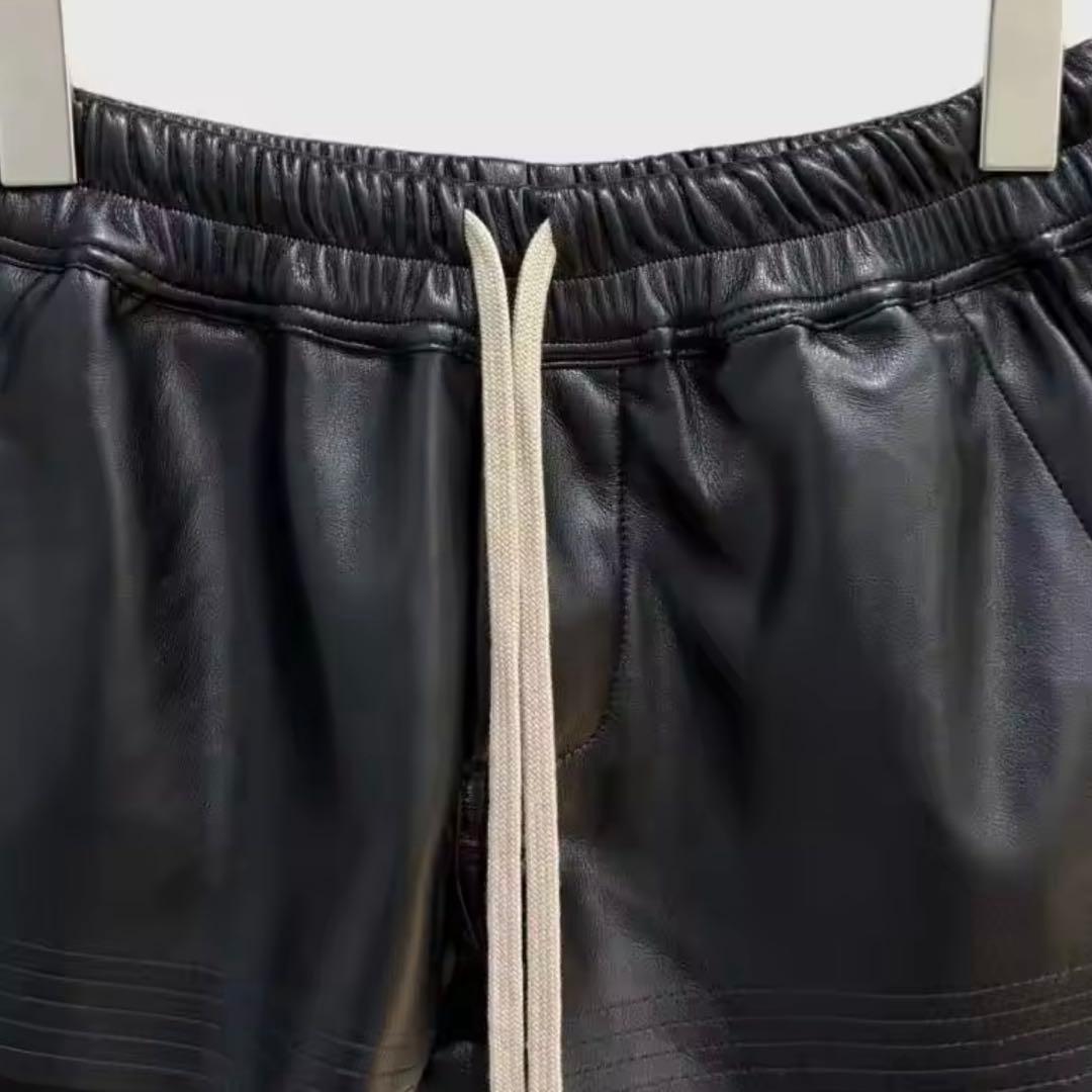 早い者勝ち！Rick Owensレザーショートパンツ