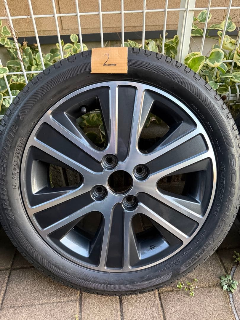 みつひろワゴンRスティングレー純正15インチ夏タイヤホイールセット