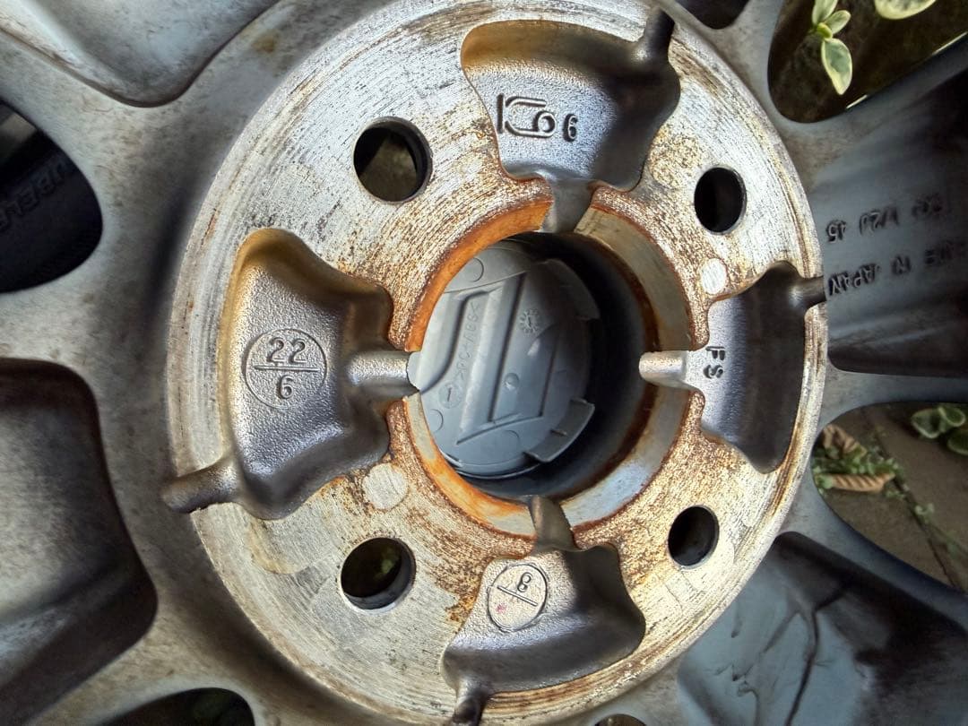 みつひろワゴンRスティングレー純正15インチ夏タイヤホイールセット