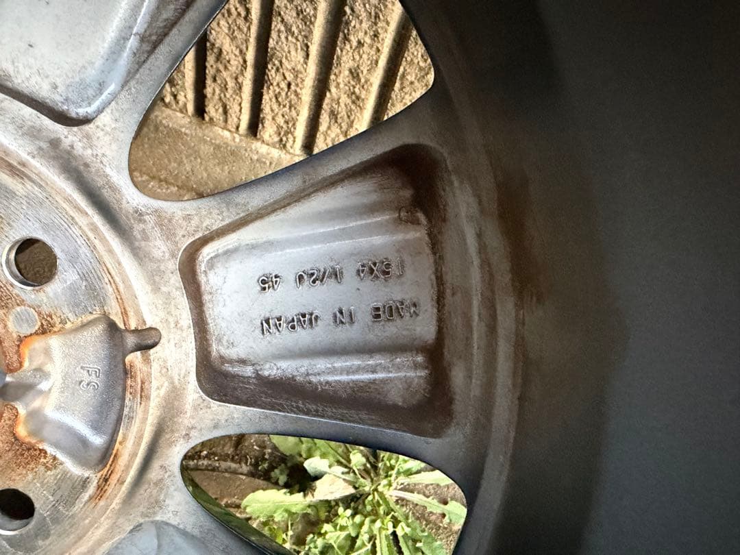 みつひろワゴンRスティングレー純正15インチ夏タイヤホイールセット