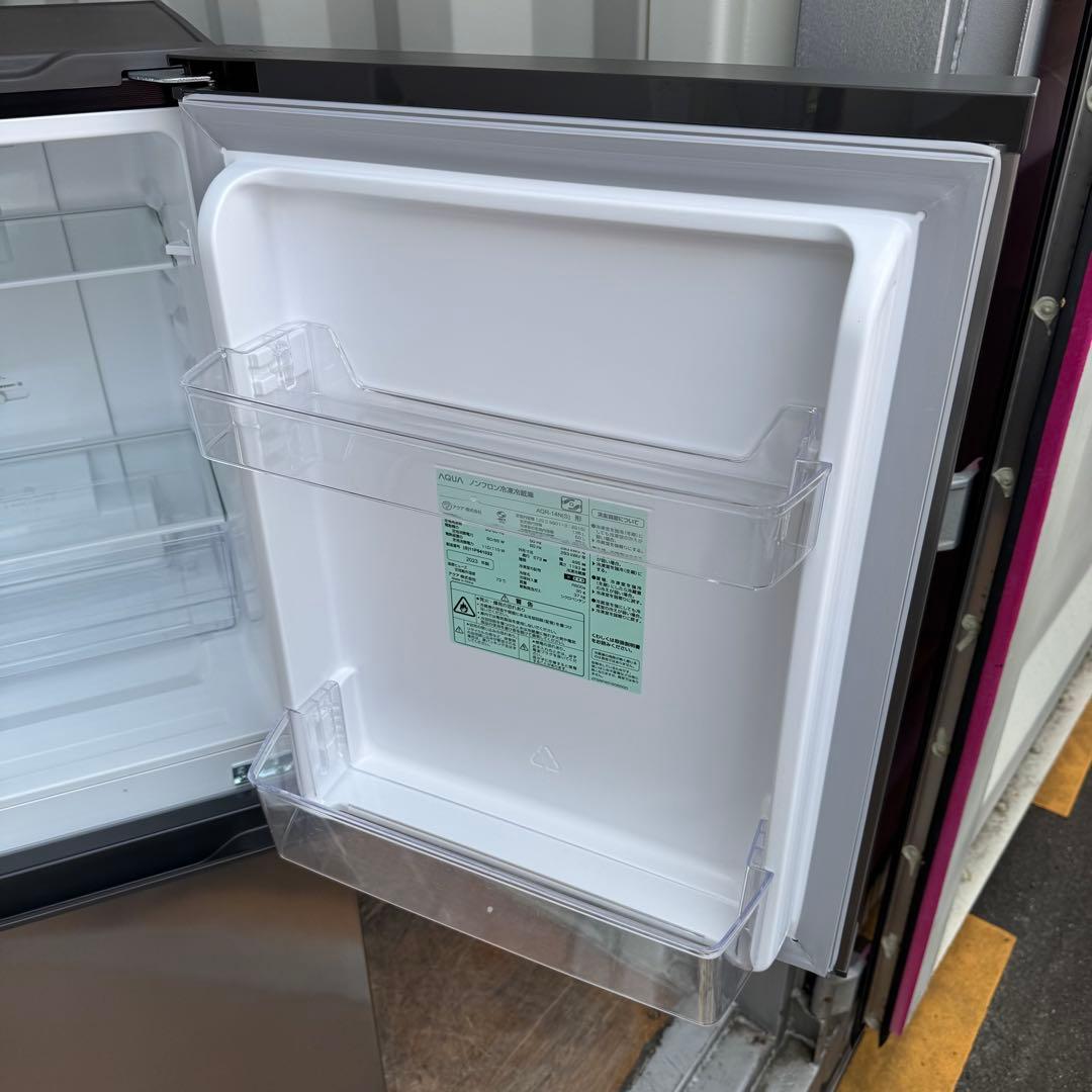 C7604★2023年製美品★アクア　冷蔵庫　グレー　自動霜取り　一人暮らし