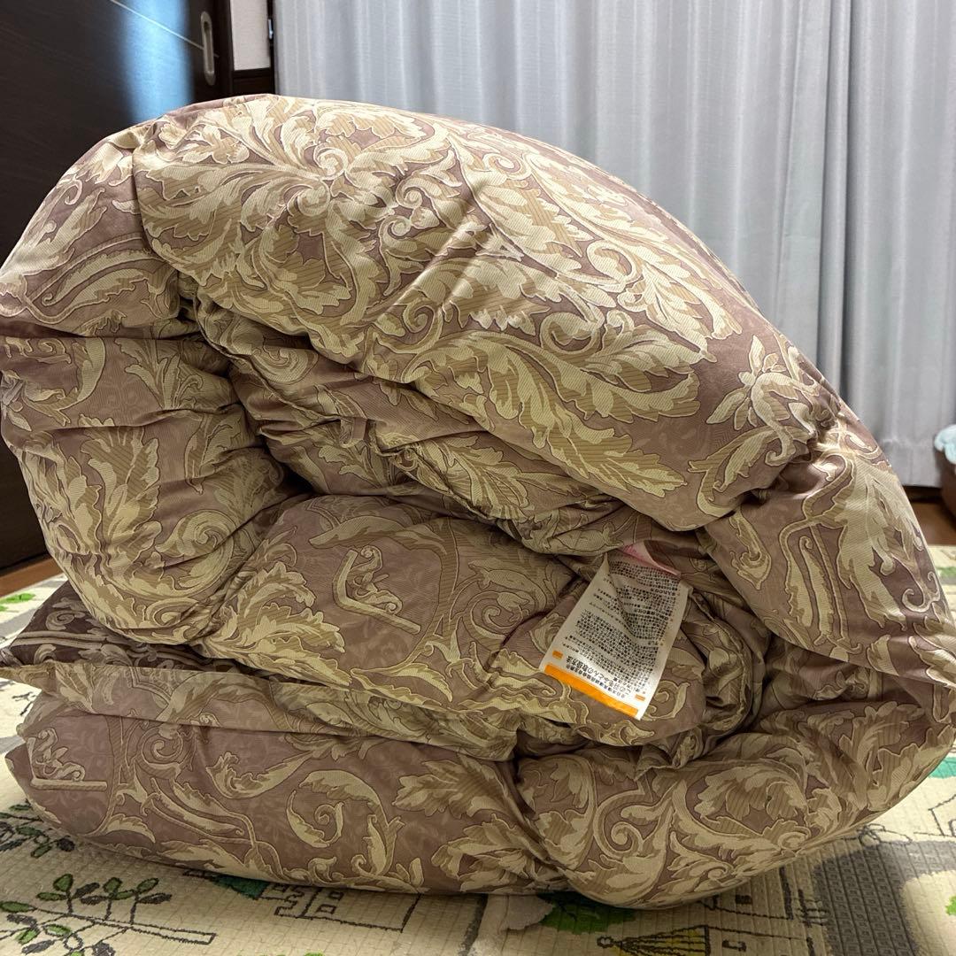 ちえ様値下げ依頼　羽毛布団　掛け布団　ダブル　ポーランド産　ホワイトマザーグース