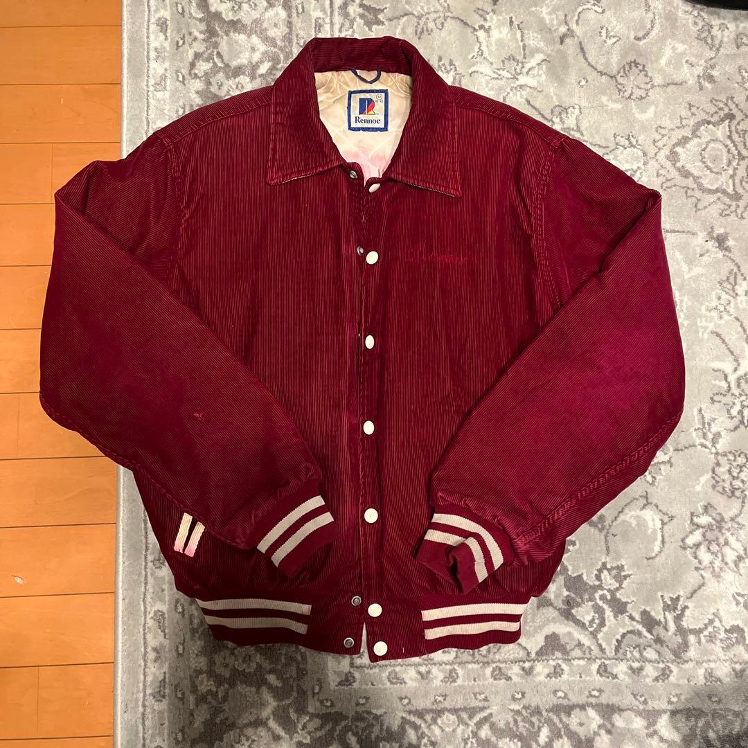 Rennoc USA製 コーデュロイ スタジャン 刺繍 80s 90s