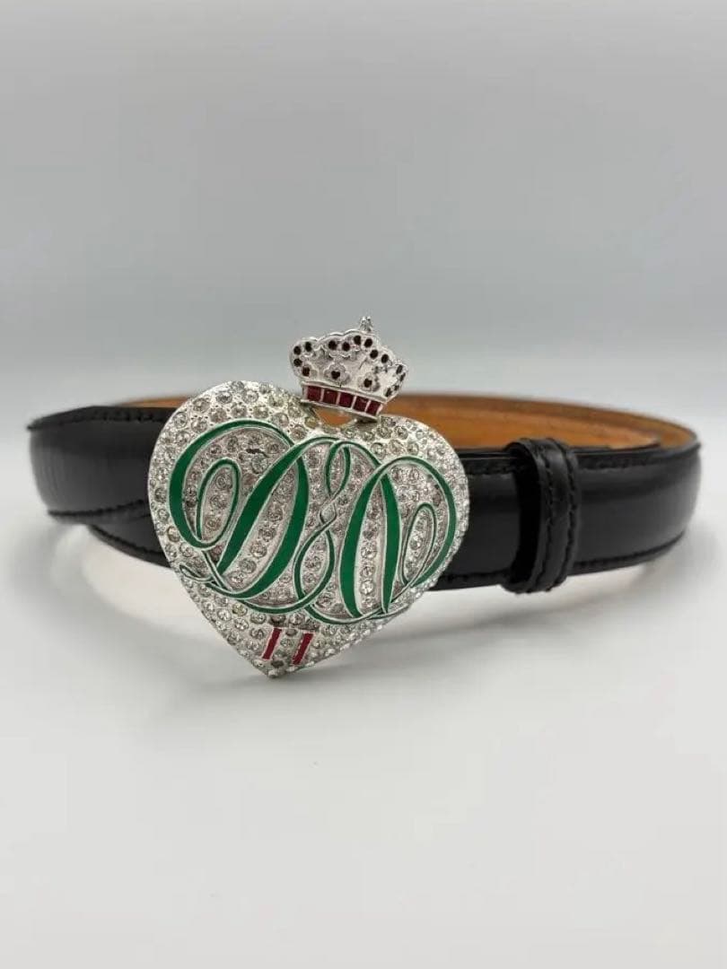 DSQUARED2 ディースクエアード　ベルト　レディース　ブラック　ストーン