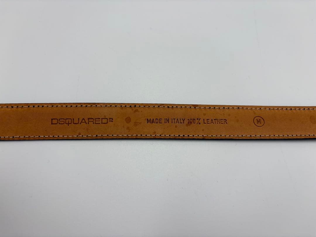 DSQUARED2 ディースクエアード　ベルト　レディース　ブラック　ストーン