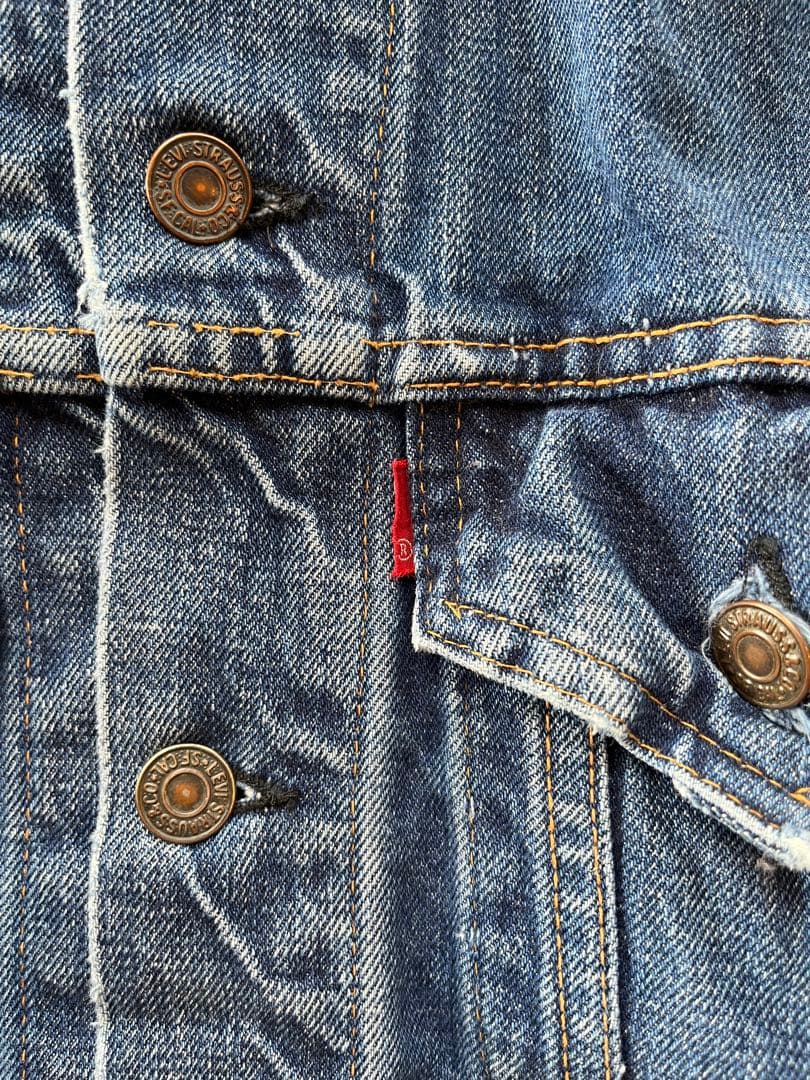 【希少】70s Levi's 70505 スモールe デニムジャケット Rタブ