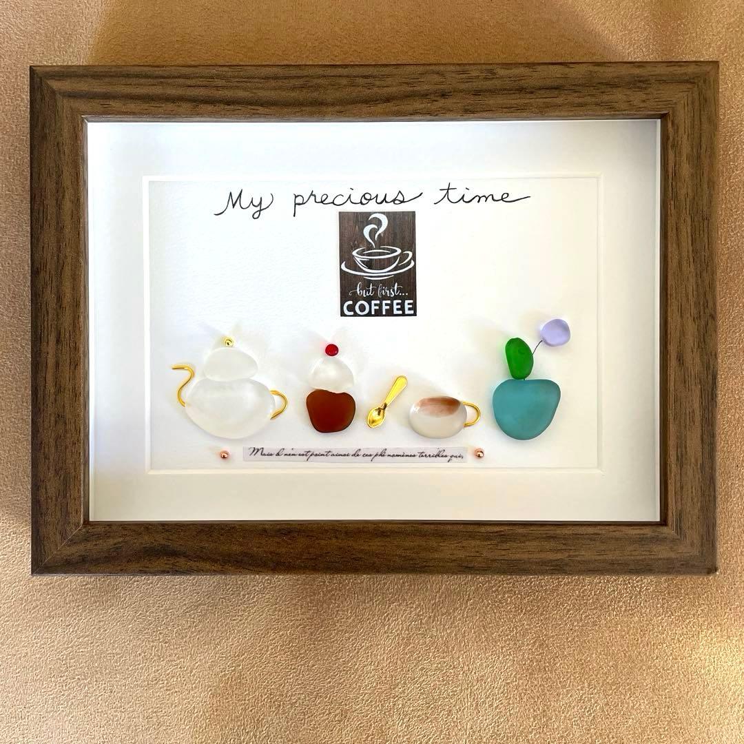 3点モリゾウ様♡ シーグラスアート