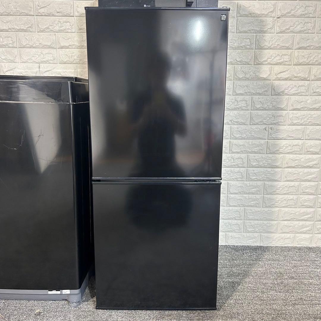 生活家電 黒色 3点セット 冷蔵庫 洗濯機 電子レンジ 高年式 I012