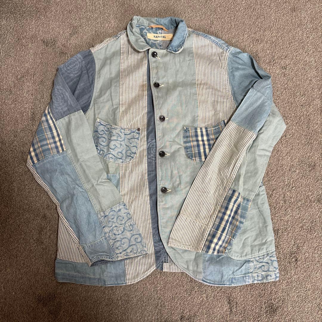KAPITAL キャピタル 再構築 パッチワーク カバーオール