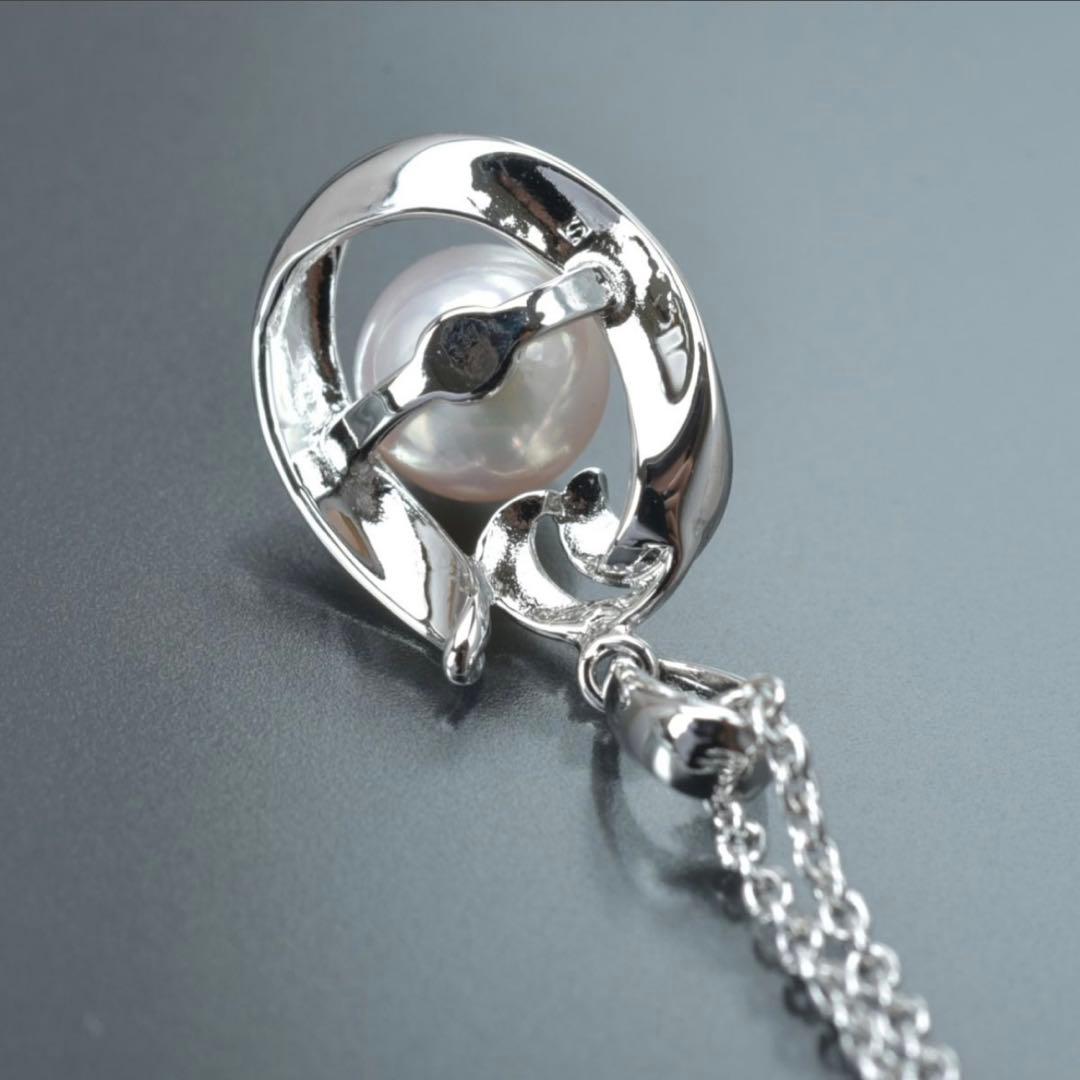 【新品】ミキモト真珠島 アコヤ真珠シルバーネックレス約7.2mmMIKIMOTO