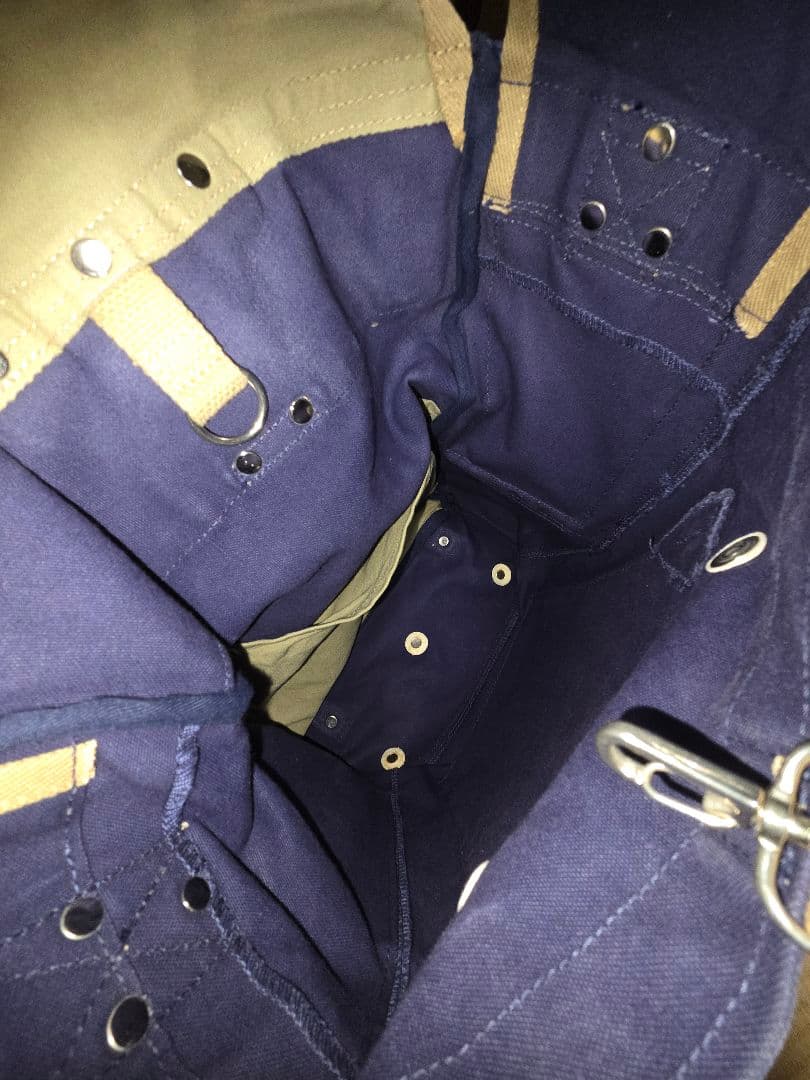 ​【希少・名品】一澤帆布 2wayリュック&ショルダーバッグ ネイビー 京都老舗