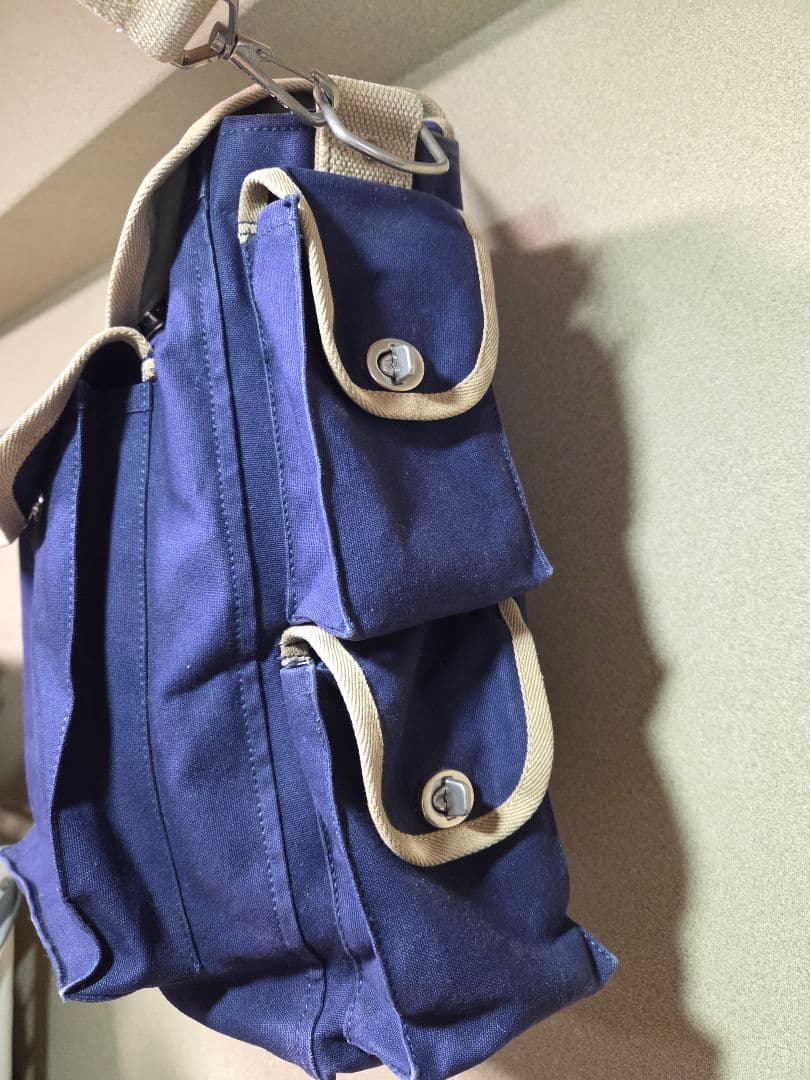 ​【希少・名品】一澤帆布 2wayリュック&ショルダーバッグ ネイビー 京都老舗