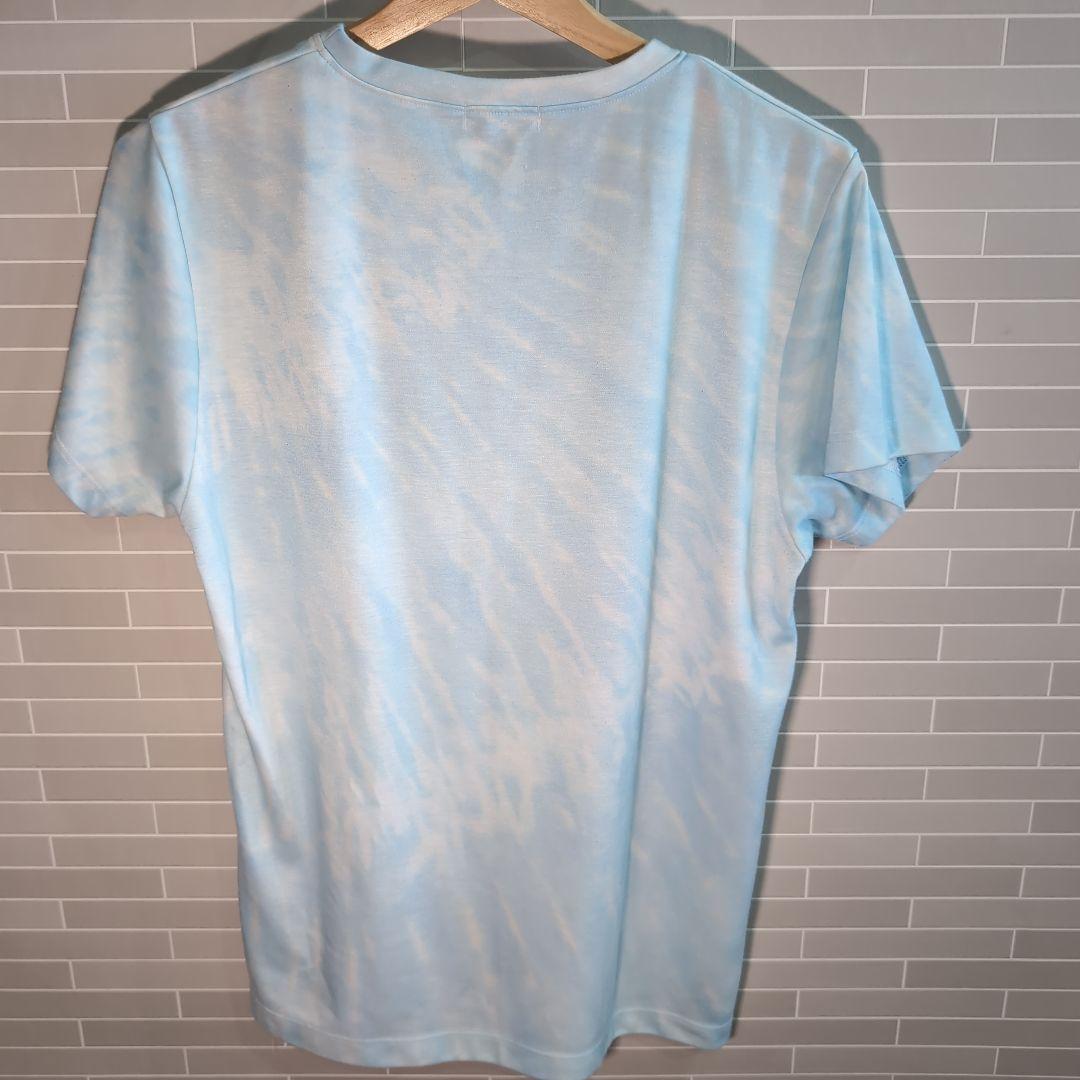 【美品】 jumpone ジャンプワン Tシャツ 48 ブルー タイダイ