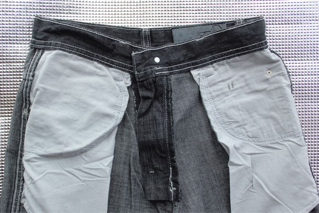 90s SOUTHPOLE ワイドデニム バギーパンツ USA古着 S W29黒