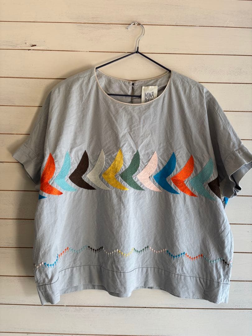 ミナペルホネン　laundry バード　カットソー