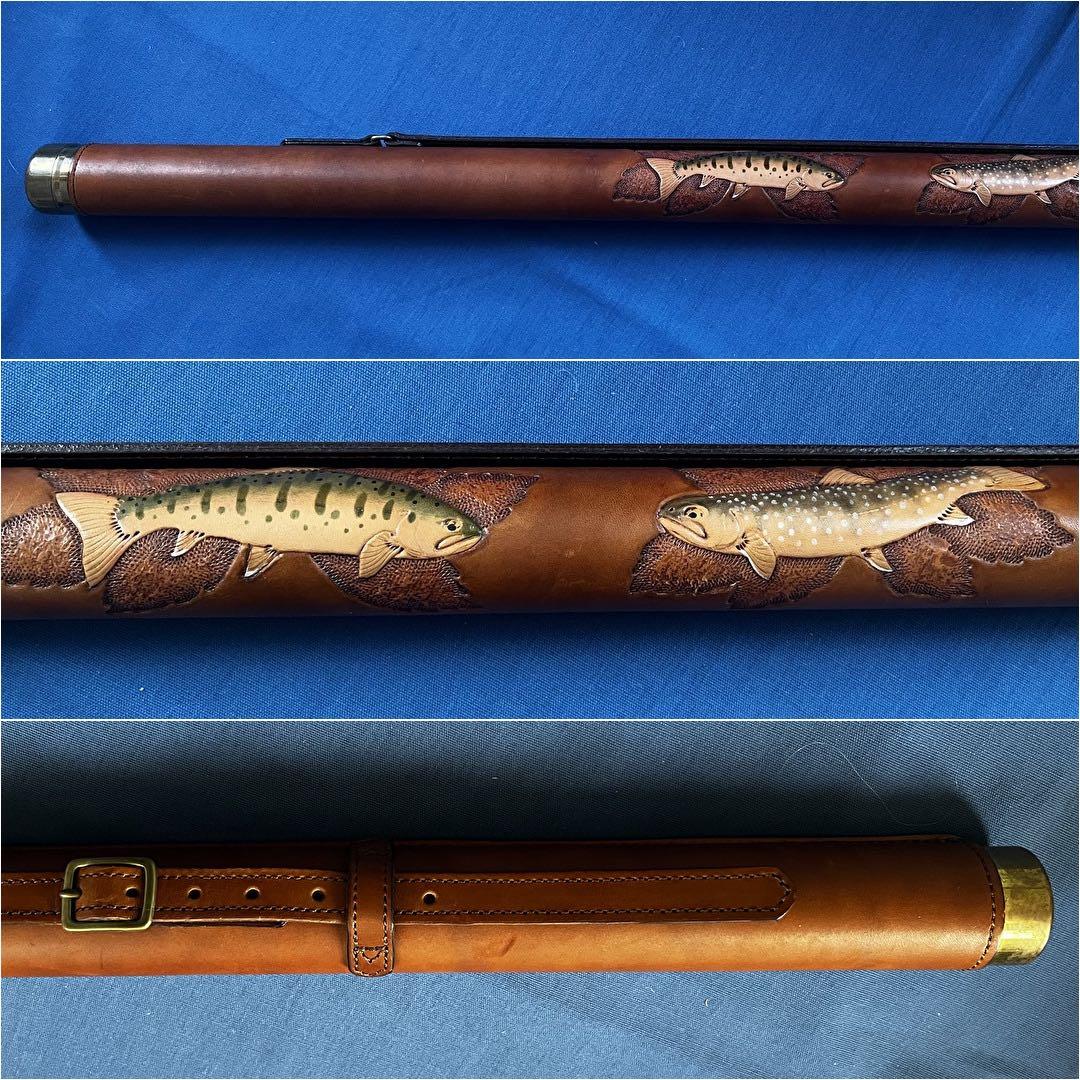 アキラクラフト革製フライロッドケース